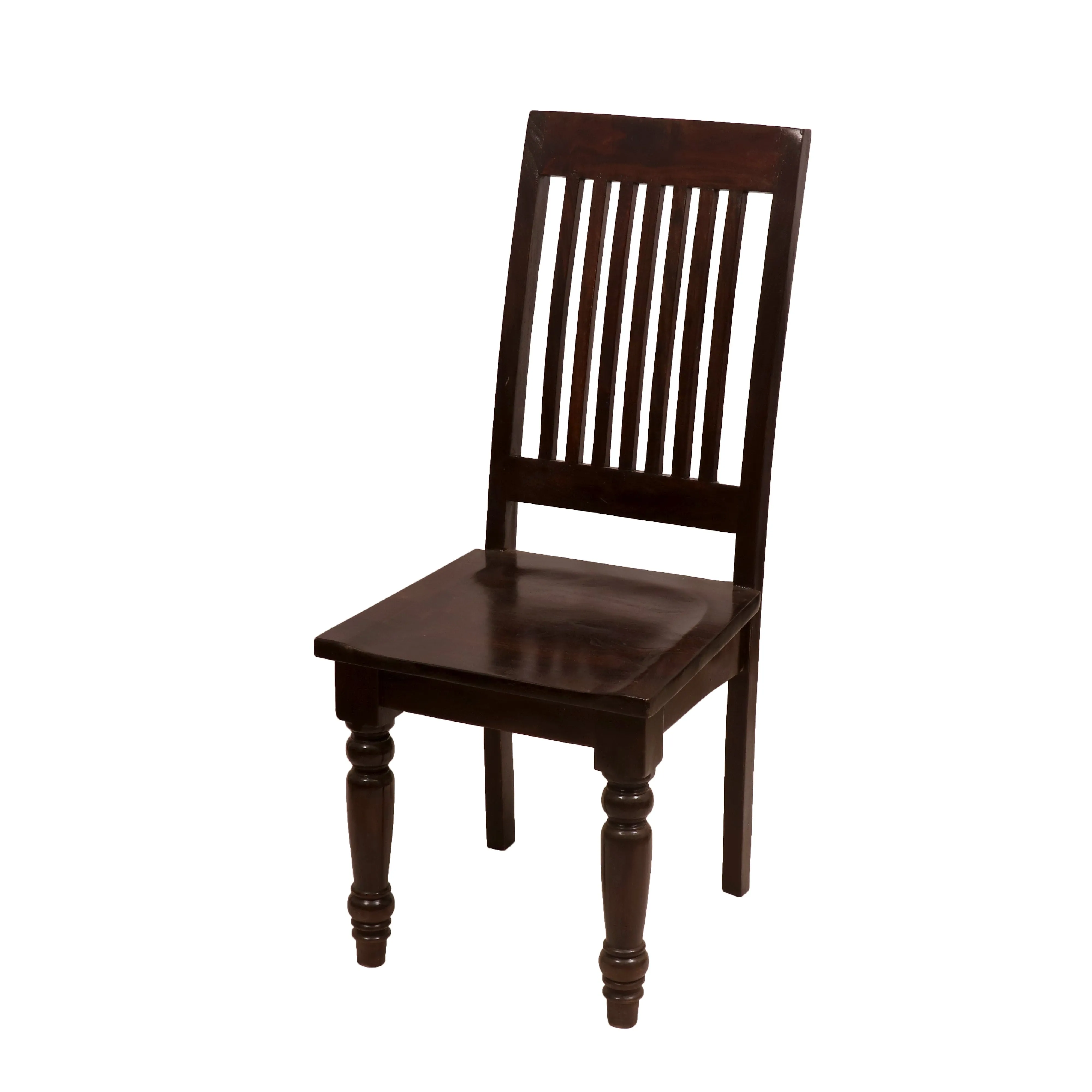 (Set of 2) Colonial Simple Wooden Chair