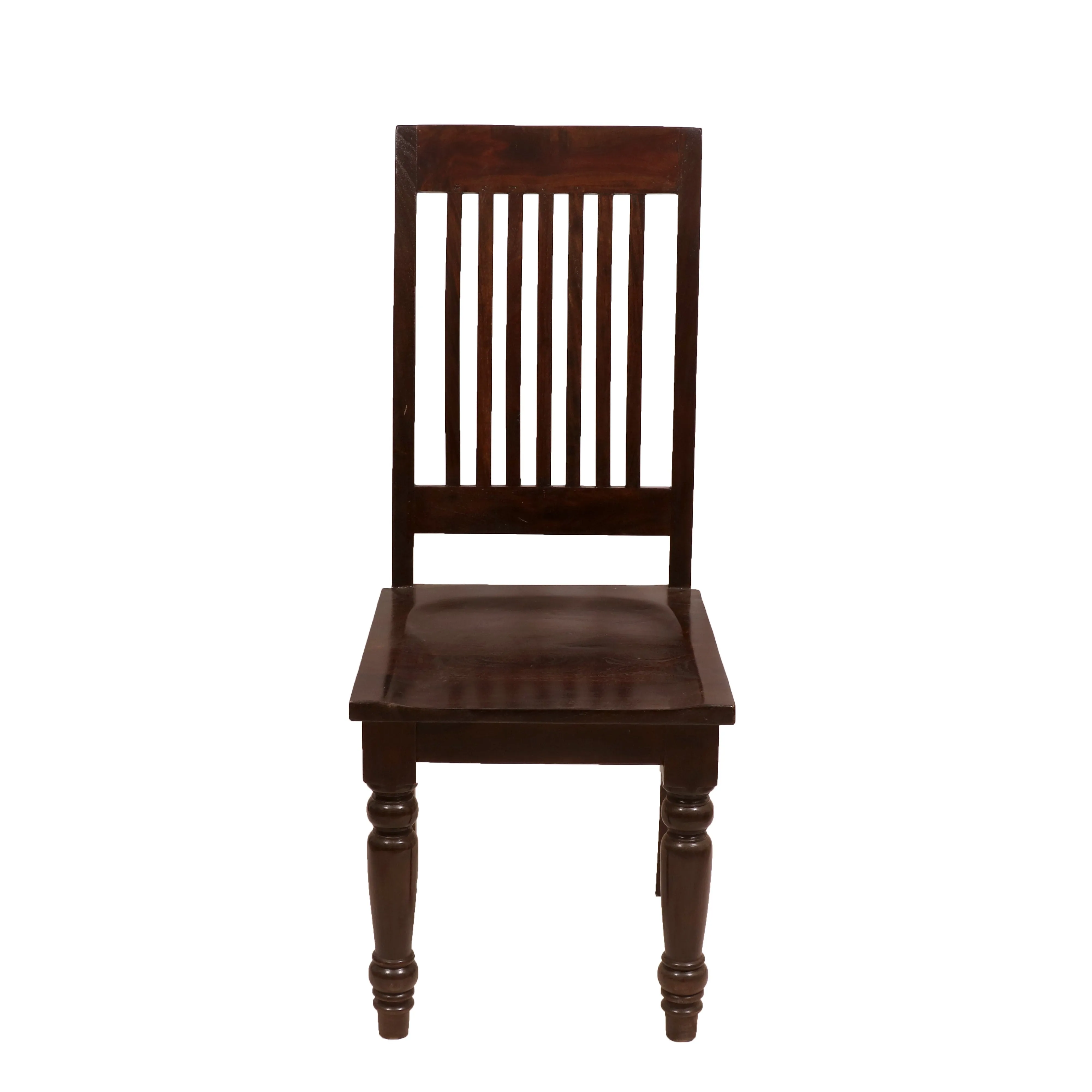 (Set of 2) Colonial Simple Wooden Chair