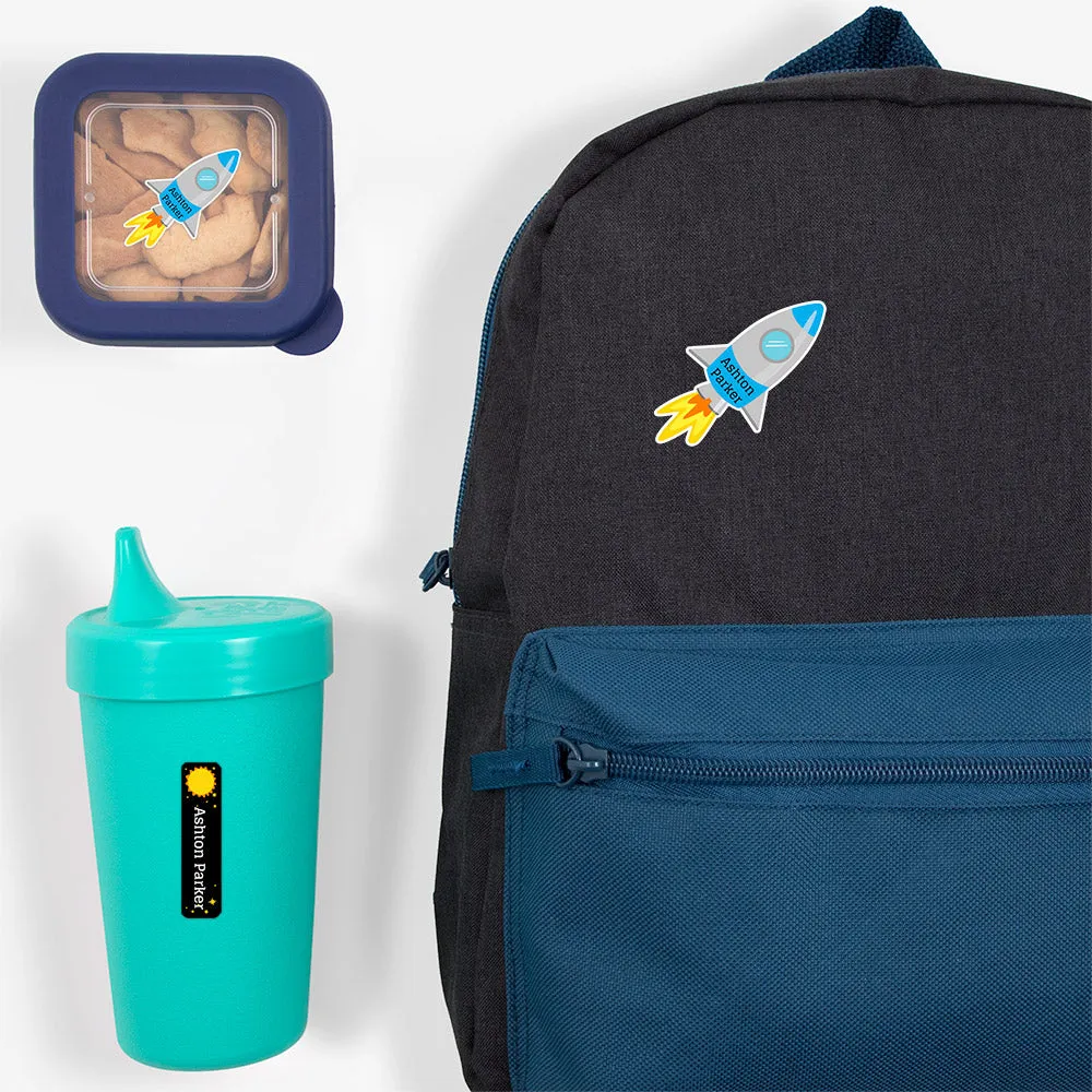 Space Preschool Labels Pack