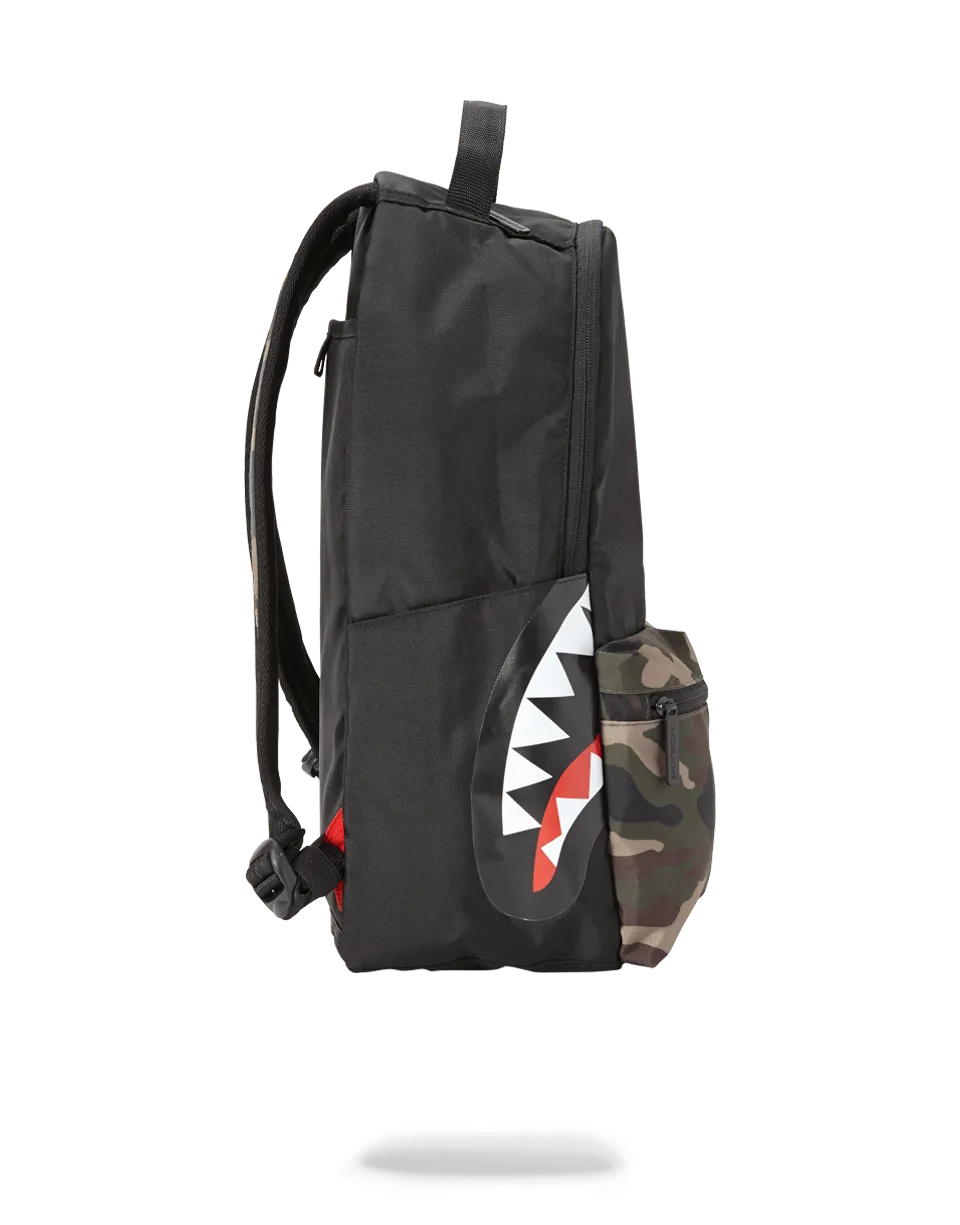 Sprayground Backpack Camo Side Shark Double Cargo Black