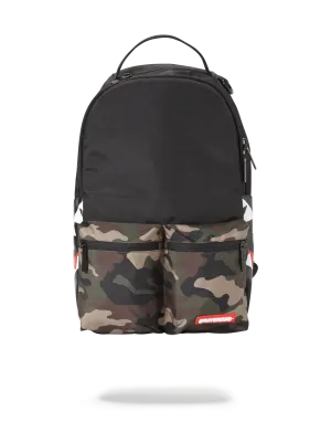 Sprayground Backpack Camo Side Shark Double Cargo Black