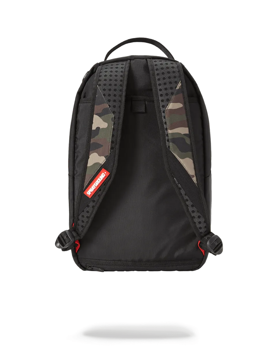 Sprayground Backpack Camo Side Shark Double Cargo Black