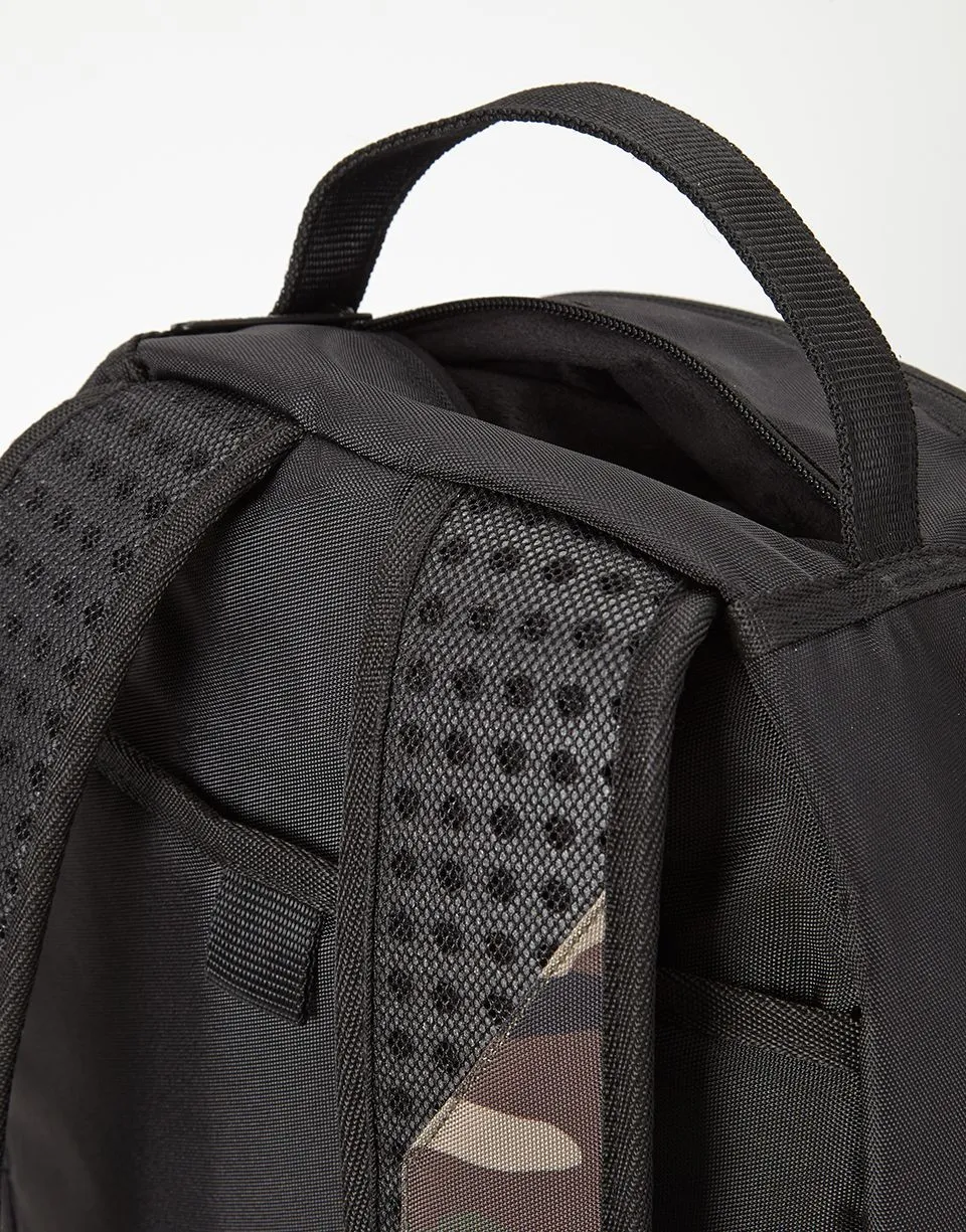 Sprayground Backpack Camo Side Shark Double Cargo Black