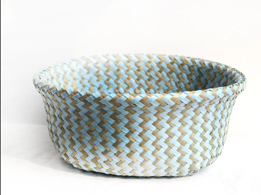 Spring Weave Wicker Basket Planter