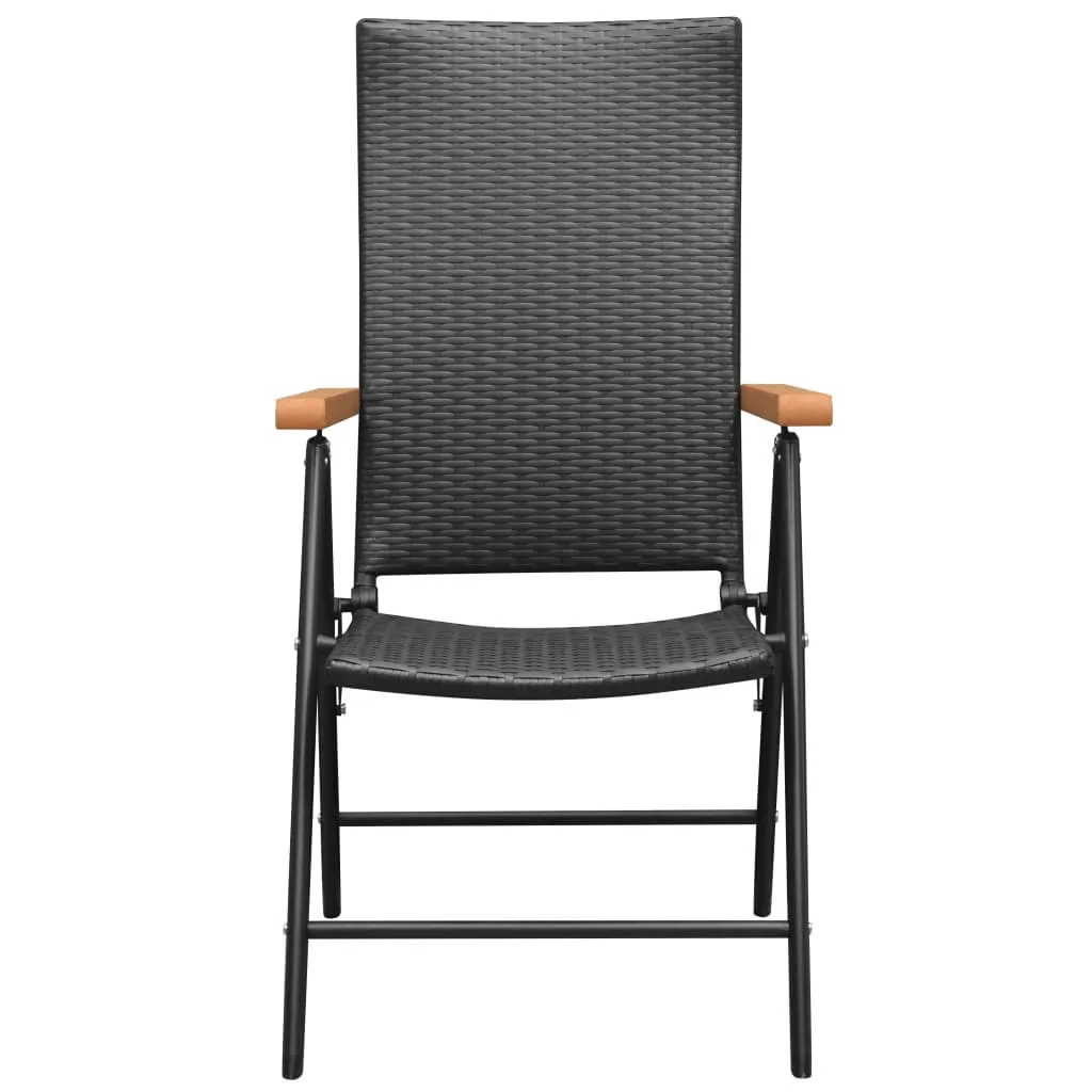 Stackable Patio Chairs Outdoor Patio Wicker Dining Chair Poly Rattan