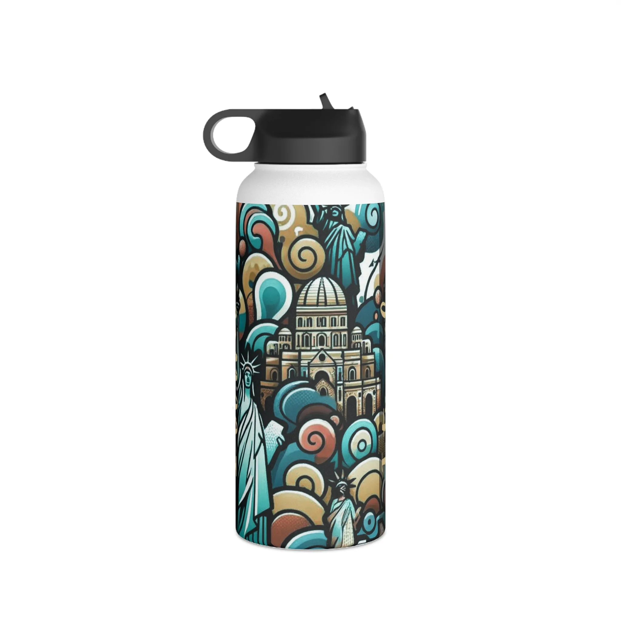 Stainless Steel Water Bottle, Standard Lid - I Travel
