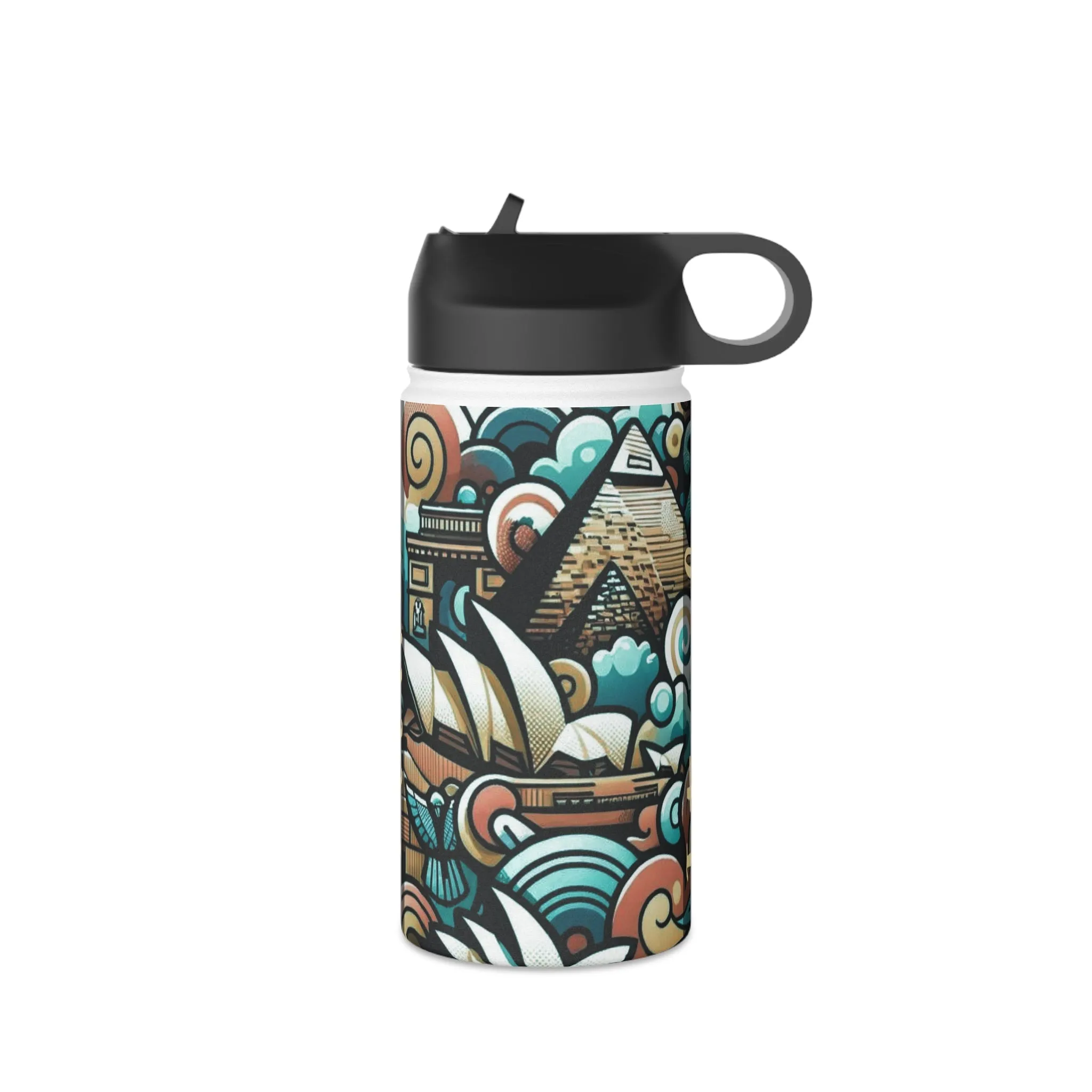 Stainless Steel Water Bottle, Standard Lid - I Travel