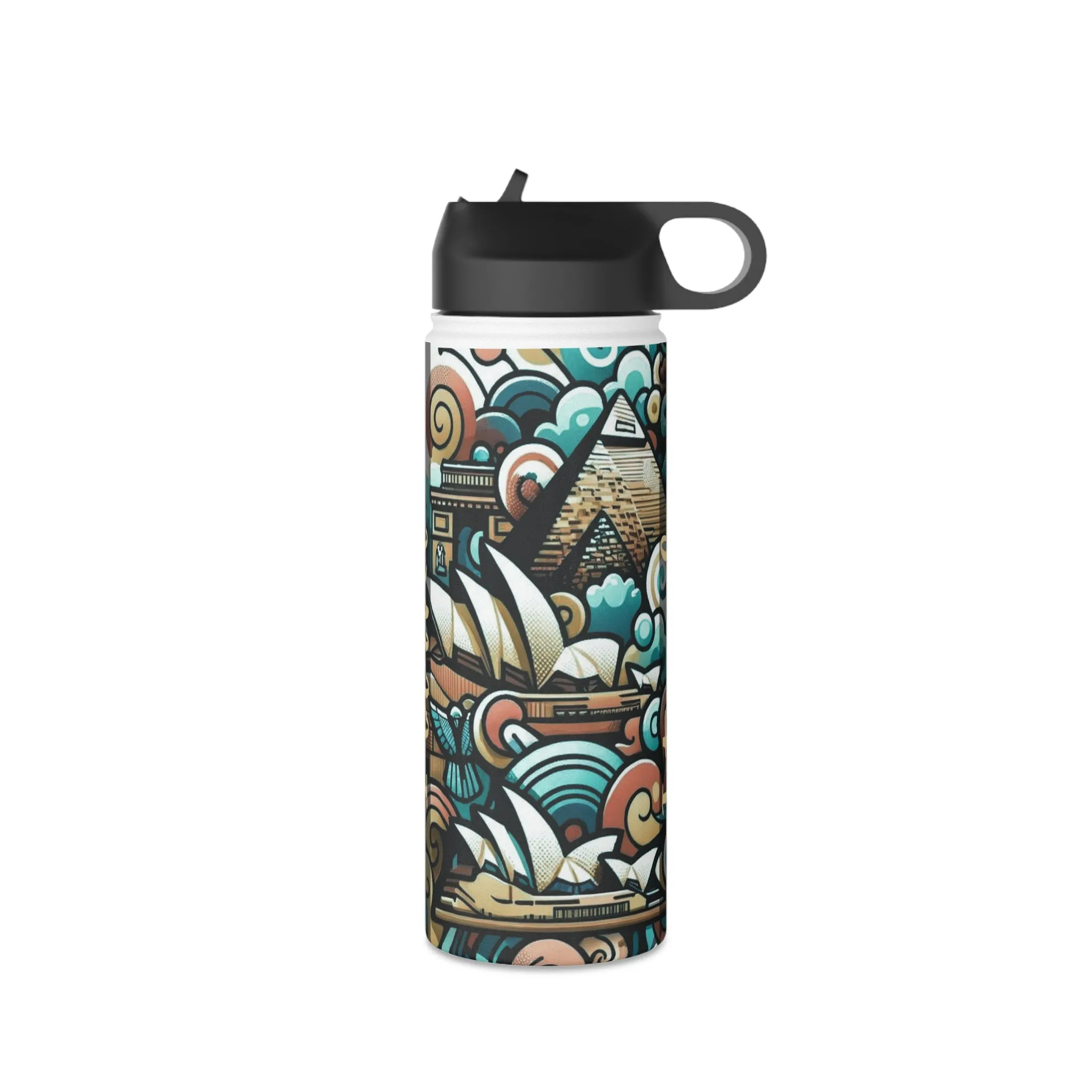 Stainless Steel Water Bottle, Standard Lid - I Travel