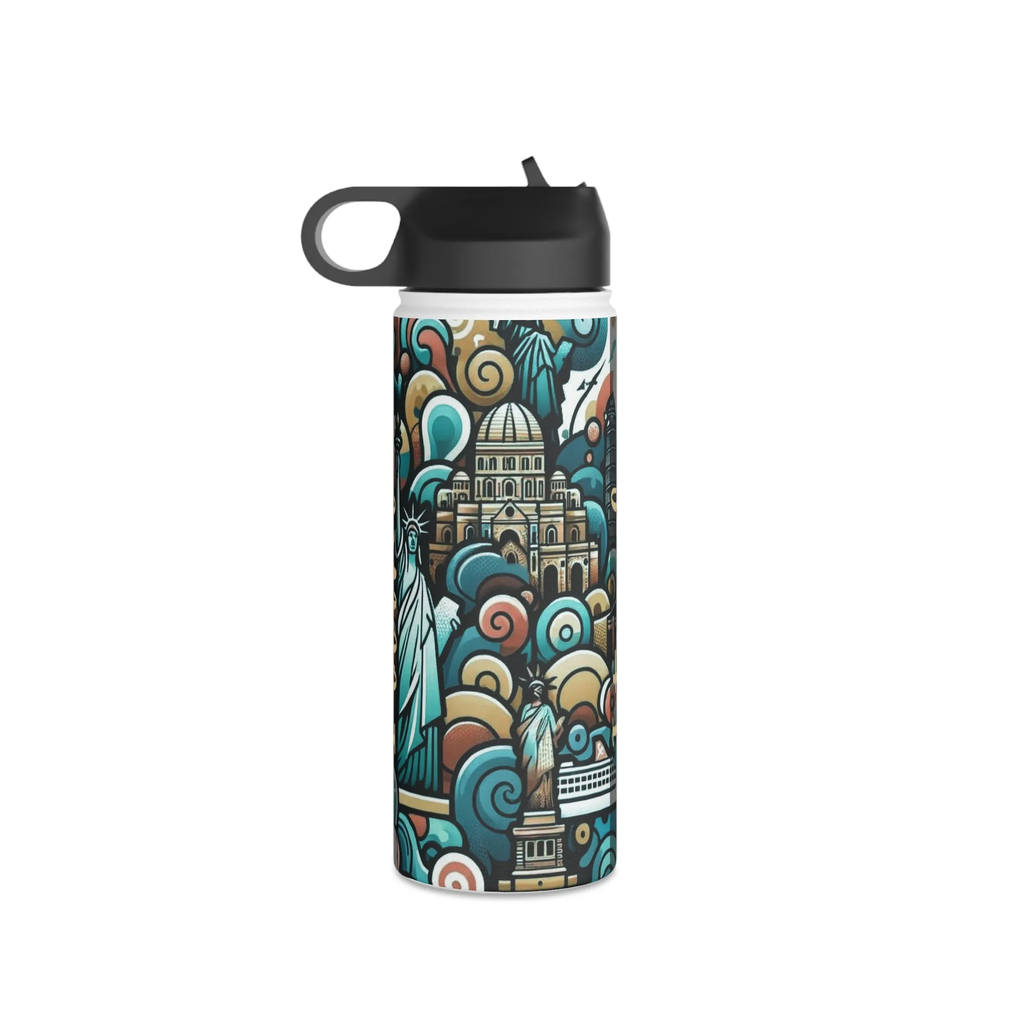 Stainless Steel Water Bottle, Standard Lid - I Travel