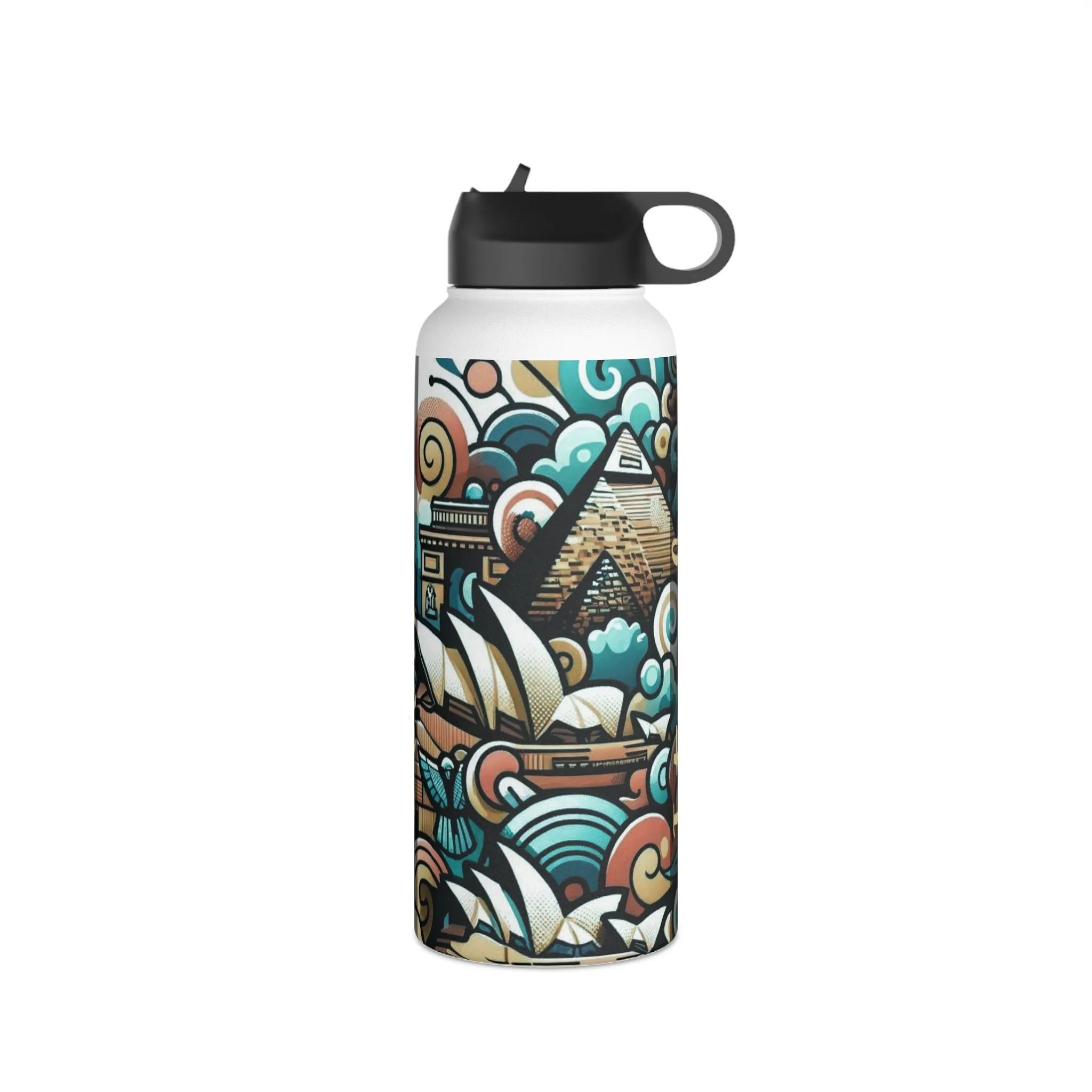 Stainless Steel Water Bottle, Standard Lid - I Travel