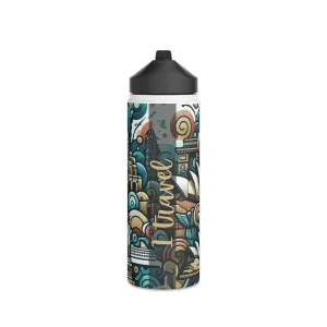 Stainless Steel Water Bottle, Standard Lid - I Travel