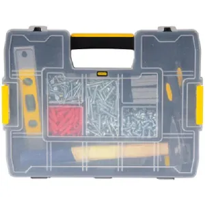 Stanley STST14022 Sort-Master Junior Small Parts Storage Organizers - Quantity of 3