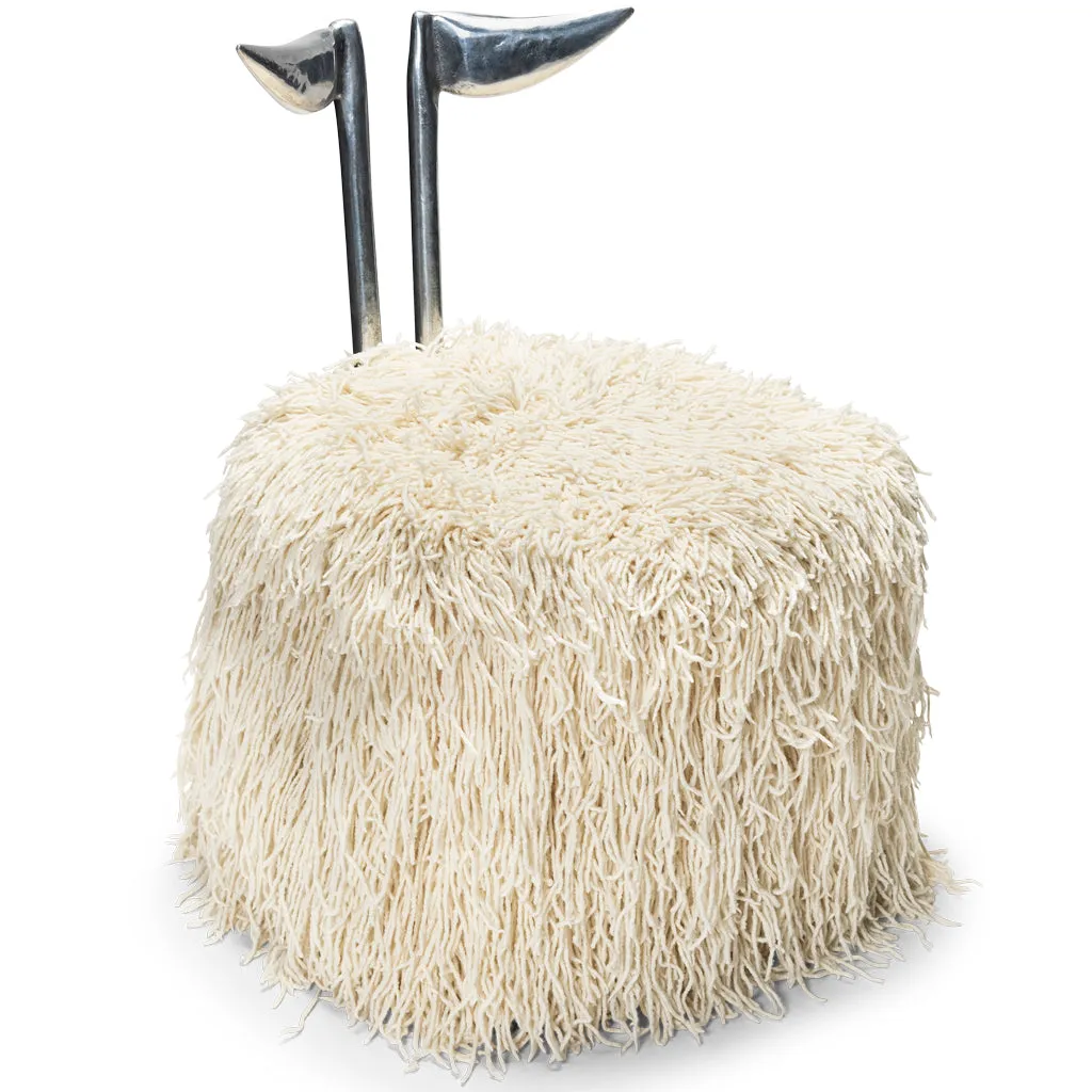 Strelitzia Silver Wool Dining Chair
