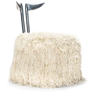 Strelitzia Silver Wool Dining Chair