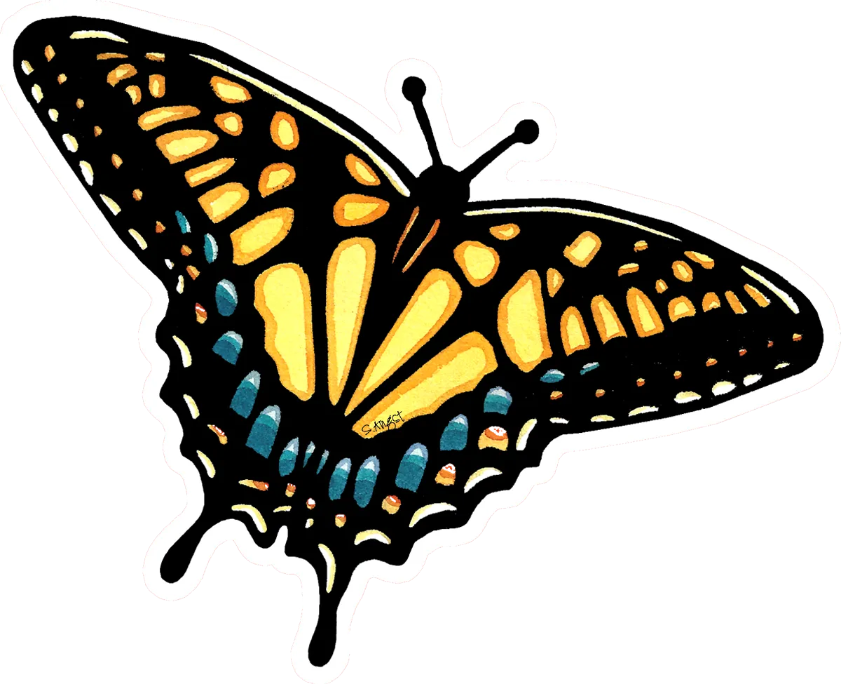 Swallowtail Sticker