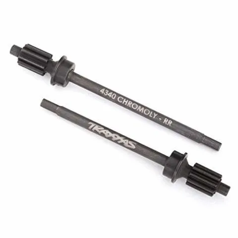 Traxxas 8061 Axle shaft rear heavy duty (left & right) portal drive input gear rear (machined)