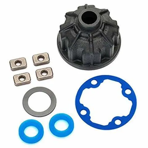 Traxxas 8681 Carrier differential (heavy duty) x-ring gaskets (2) ring gear gasket spacers (4) 12.2x18x0.5 PTFE-coated washer (1)