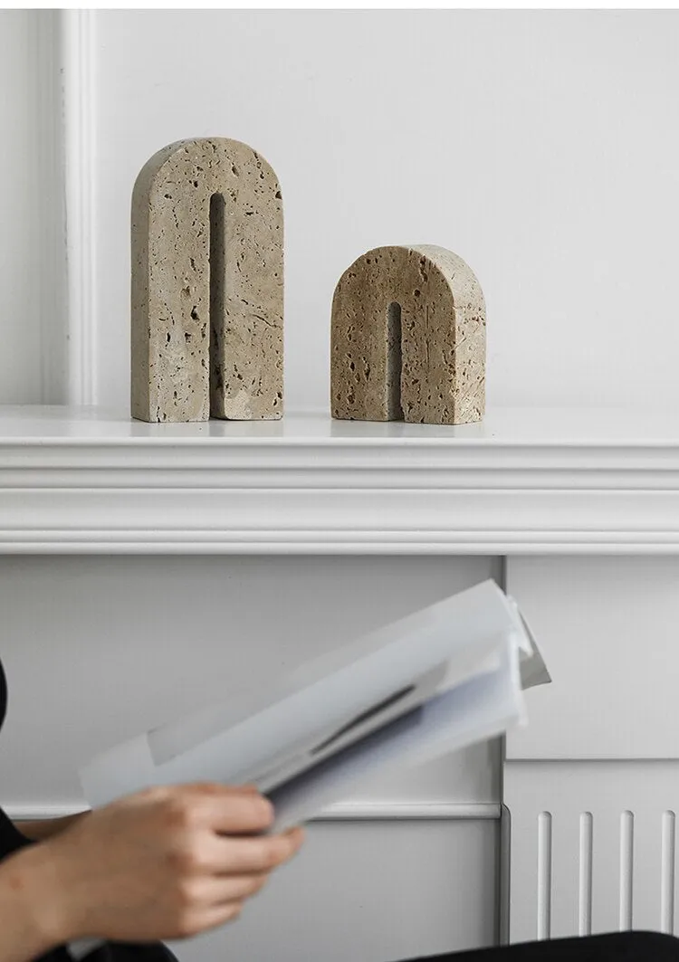 U Tower Stone Book Stand Holder