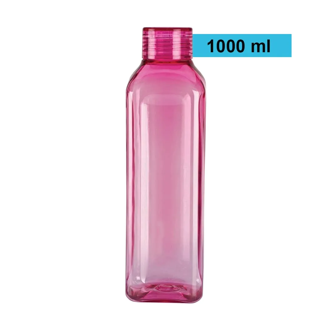 Urbane Home BPA Free Plastic Water Bottles | Unbreakable, Leak Proof, 100% Food Grade Plastic | For Kids & Adults | Refrigerator Plastic Bottle Set of 6|Assorted