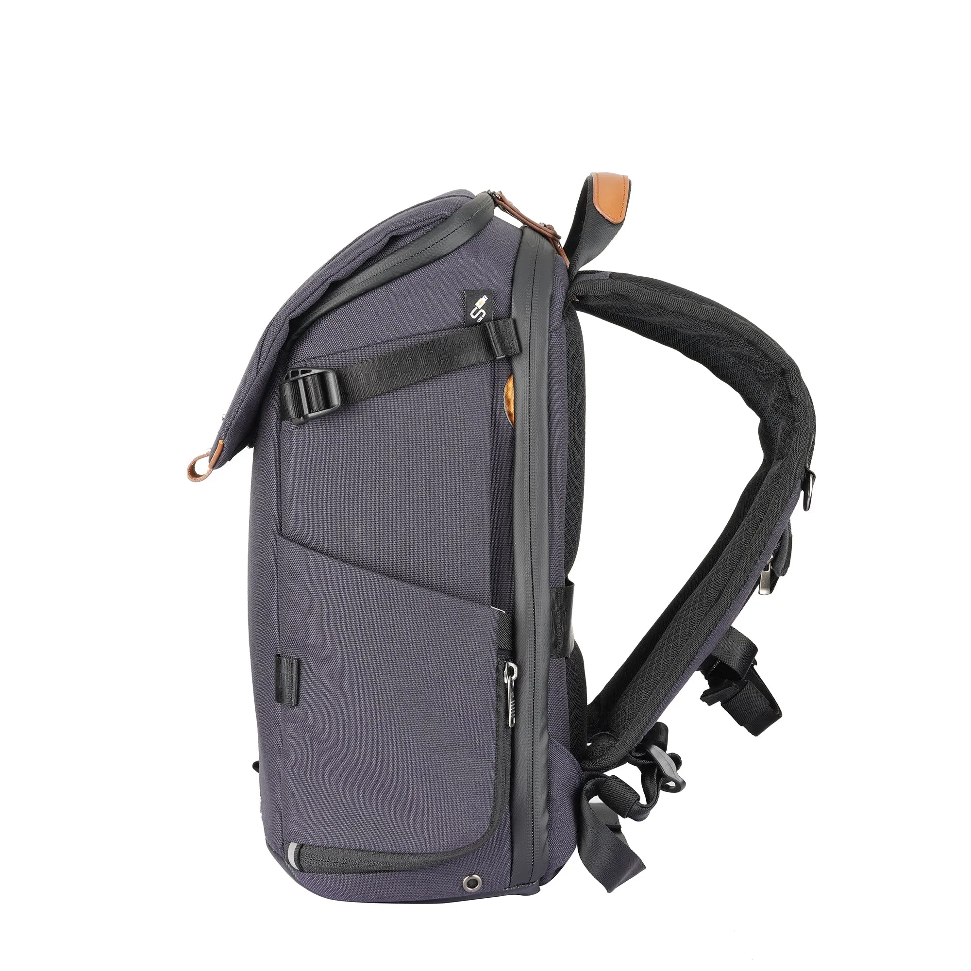 VEO CITY B37 Small Camera Backpack w/ Pouch - Navy Blue