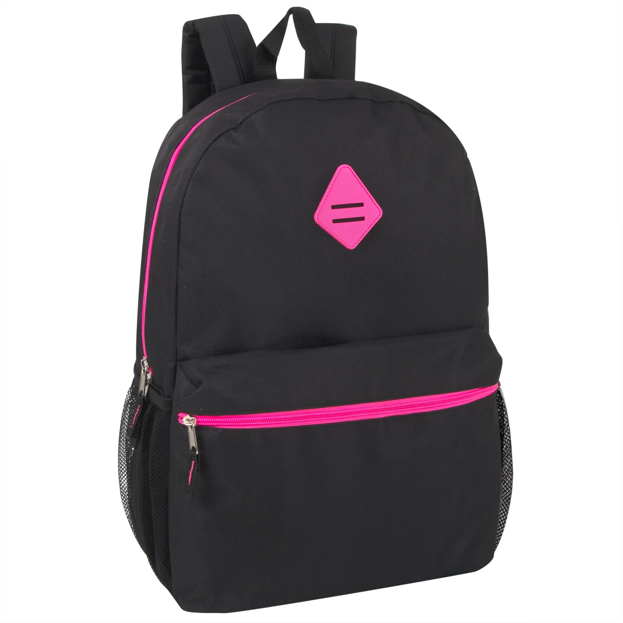 Wholesale 48cm Backpack 25L Capacity With Mesh Side Pockets - 4 Girl Colours
