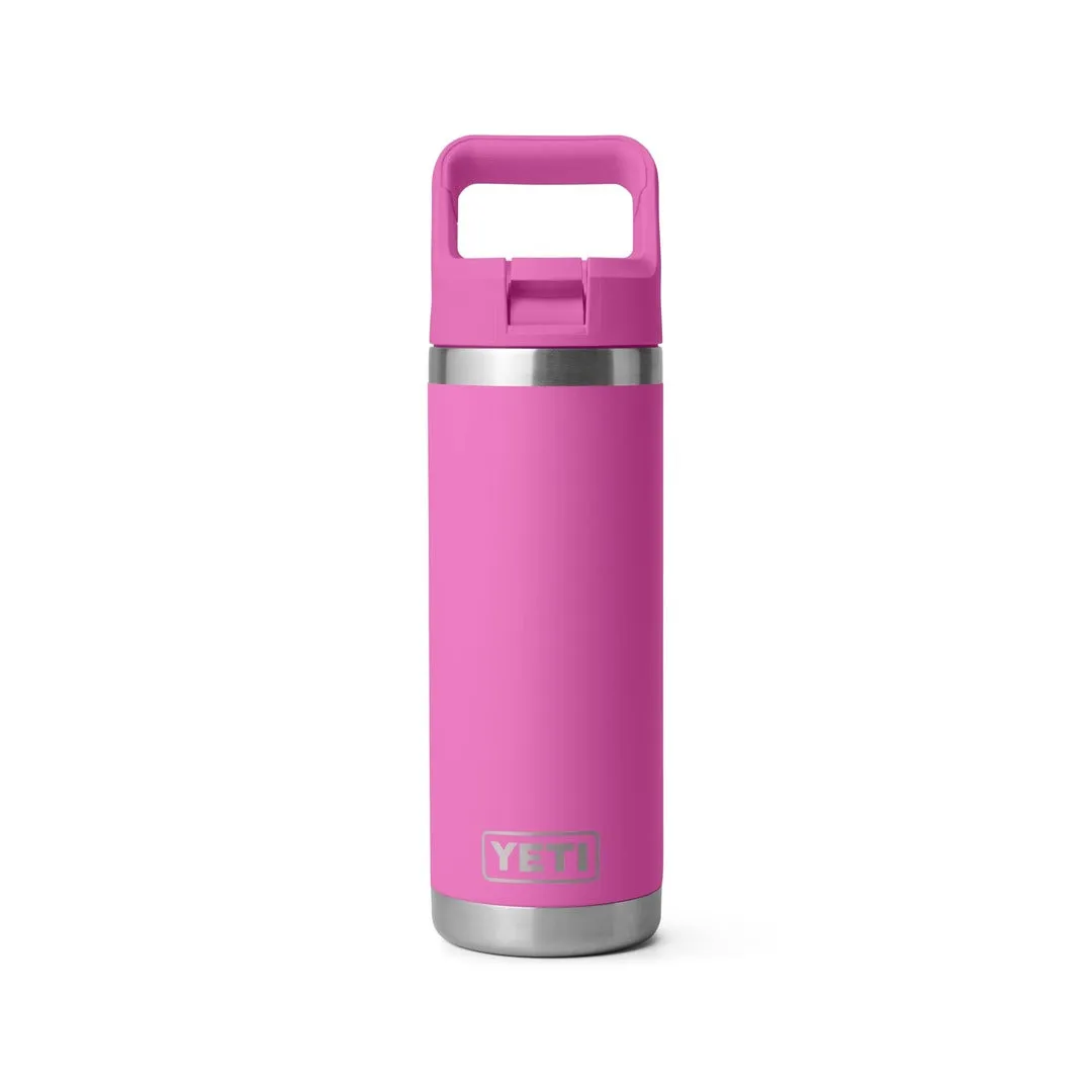 YETI Rambler 18oz Straw Bottle Wildflower Fuchsia